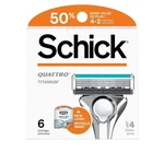 1 Pack Schick Quattro Titanium 4 Blades Razor Refills Total 6 Cartridges. Fixed Price $11.95.