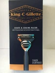 King C Gillette 5 Blade Shaving & Edging Razor Navy Handle + 2 Refills. Fixed Price $14.00.