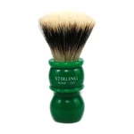 Stirling Soap Co. Green Handle Fan Knot Badger Shaving Brush. Fixed Price $46.13.