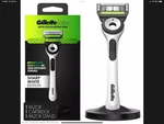 Gillette Labs Sharp White Razor W/ 1 Blade Refill & Magnetic Stand New. Fixed Price $15.99.