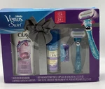 Gillette Venus Swirl Gift Set, Razor, Soothing Orchid Skin Cream, Shave Gel. Fixed Price $24.99.