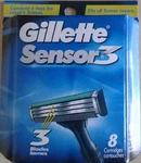 8 Gillette Sensor 3 Razor Blades Refill Cartridges - 1 Pack Total Brand New!. Fixed Price $25.50.