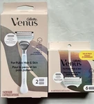Gillette Venus Pubic Hair & Skin 6-PACK Refill Cartridges+razor W/cartridge New. Fixed Price $38.99.