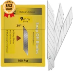Bates 100PCS 9MM Snap-off Blades Carbon Steel Razor Replacement For Utilityknife. Fixed Price $11.25.