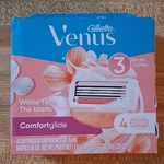 Gillette Venus Comfortglide White Tea Scented Razor Refills 3-BLADE 4 Cartridges. Fixed Price $21.99.