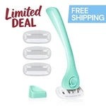 Billie Women's Manual Shaving Razor Kit With Magnetic Holder And Blades. Fixed Price $19.99.