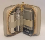 Vintage Gillette Safety Razor Platinum Plus Blade Travel Kit Nos. Fixed Price $19.99.