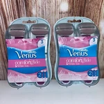 Gillette Venus Comfortglide 3 Blade Disposable Razors White Tea 2PK X 2CT. Fixed Price $16.99.