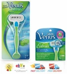 5 Gillette Venus Embrace Razor Blades 4 Refill Cartridges Handle Fit Olay Shaver. Fixed Price $18.99.