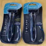 Lot Of 2 Daylogic Men's 3-BLADE Razor Handle + Cartridge. Fixed Price $10.99.
