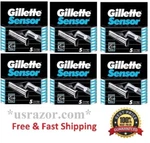 30 Gillette Sensor Razor Blades Cartridges Refills Shaver Handle Fit Excel 10. Fixed Price $309.99.