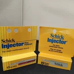 Lot Of Two 15 Count= 30 Blades Schick Injector Refill Stainless Steel. Fixed Price $19.56.