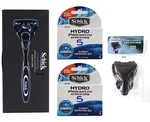 Schick HYDRO5 Premium Blade Razor 1 Handle + Refill Cartridges & Travel Case. Fixed Price $28.50.
