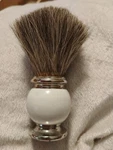 Bey-berk BB44 Badger Shaving Brush With White Enamel Pure.... Fixed Price $13.99.