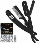 Straight Edge Samurai Shaving Cut Throat Razor 100 Derby Blades Utopia Care. Fixed Price $14.22.