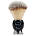 Parker Synthetic Bristle Shaving Brush W/ Drip Stand Black & Chrome Handle. Fixed Price $29.97.
