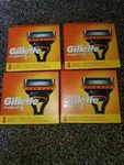 Lot Of 4 Gillette FUSION5 Razors - 8 (32 Cartridges). Fixed Price $55.95.