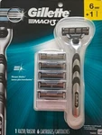 New Gillette MACH3 1 Razor And 6 Cartridges Set, Sharper Blades. Fixed Price $15.95.
