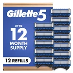Gillette Men's 5-BLADE Razor Refills, 12 Count. Fixed Price $65.49.