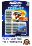16 Gillette Fusion Proglide Razor Cartridges Replacemen Blades Fits Flexball. Fixed Price $62.99.