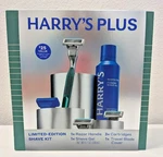 Harry's Plus Shaving Kit 1 Razor Handle 3 Cartridges Shave Gel Cover New. Fixed Price $12.99.