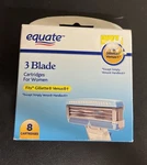 New Equate 3 Blade Razor Fits Gillette Venus 8 Count. Fixed Price $12.95.
