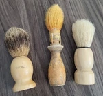 Vintage Escali 100% Badger Hair Shaving Brush W/ 2 Others. Fixed Price $39.99.