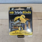 Hb Headblade 4 Triple Cartridges 2 Replacement Adaptors 1 Caliper. Fixed Price $24.99.