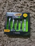 Men's Bic 7 Disposable Razor Gift Set With 4 Flex Sensitive + 1 5 Titanium. Fixed Price $14.99.