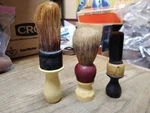 Vtg 3 Piece Shaving Brush Lot Rubberset 200-4 Trade Mark Eveready?. Fixed Price $24.99.