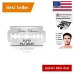 Precision Shaving With Bates 40-PACK Double Edge Razor Blades Less Irritation. Fixed Price $10.99.