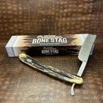 Rough Ryder, Cinnamon Bone Stag, Polished Damascus, Acorn Shield, Razor Rr 2159. Fixed Price $30.58.