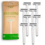 Hair Removal Crazors 3 Blades Disposable 8 Count (pack Of 1), White. Fixed Price $22.10.