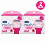 Schick Intuition Island Berry Razor Blade Refills With Ai Extract 2 Pack. Fixed Price $28.00.
