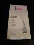 Billie Cool Blue Starter Kit 1X Razor Handle, 2X 5-BLADE Refills, Holder. Fixed Price $14.39.