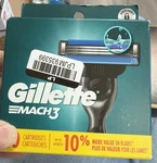 Gillette Mach 3 Refill Cartridges 10 Count Factory Sealed. Fixed Price $14.95.
