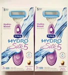 2X Schick HYDROSILK5 Skin Razor For Women With Moisturizing Blade. Fixed Price $15.99.