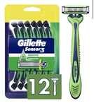Pack) Gillette SENSOR3 Sensitive Men's Disposable Razor, 12 Razors (36 Total). Fixed Price $36.99.