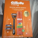 Gillette FUSION5 Razor Gift Set Men Handle, 3 Blade Refills & 7OZ Gel. Fixed Price $16.99.