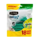 Schick Exacta 2 Sensitive Disposable Razors, Compares To Slim Twin, 18 Count. Fixed Price $8.99.