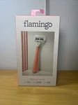 Flamingo Women's 5-BLADE Razor W/ Replacement Cartridge Pomelo & Silver. Fixed Price $12.00.