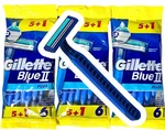 18 Gillette Blue Ii Plus Easy Grip With Lubrastrip (3 Packs Of 6 Razors). Fixed Price $22.95.