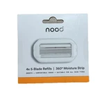 Nood 5-BLADE Razor Cartridge Refill 4 Count W/ 360 Moisture Strip Sealed. Fixed Price $9.99.