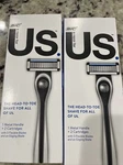 Lot Of 2 Silver Bic Us. 5-BLADE (total Razor Handle 4 Cartridges) Unisex. Fixed Price $19.99.