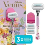 Gillette Venus Rifle Paper Co. - Deluxe Smooth Sensitive Razor + 3 Refills New. Fixed Price $12.98.