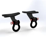 Front Towing Hooks Kit Set For Jeep Liberty Kj Kk 2002-2012. Fixed Price $130.00.