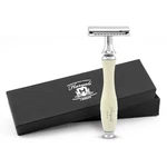 Haryali Double Edge Safety Razor For Women, Non-slip Metal Handle Ivory. Fixed Price $39.98.