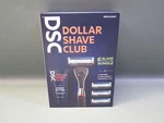 Dollar Shave Club 6-BLADE Razor Bundle W/ Butter, 1 Handle, & 4 Cartridges. Fixed Price $14.99.
