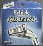 Schick Quattro Blade Refill 8 Razor Cartridges Sealed Pkg New Old Stock 2003 Oop. Fixed Price $14.99.