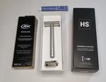 Hs Henson AL13 Aluminum Double Edge Silver Shaving Razor 100 Blades - Fast Ship!. Fixed Price $99.99.